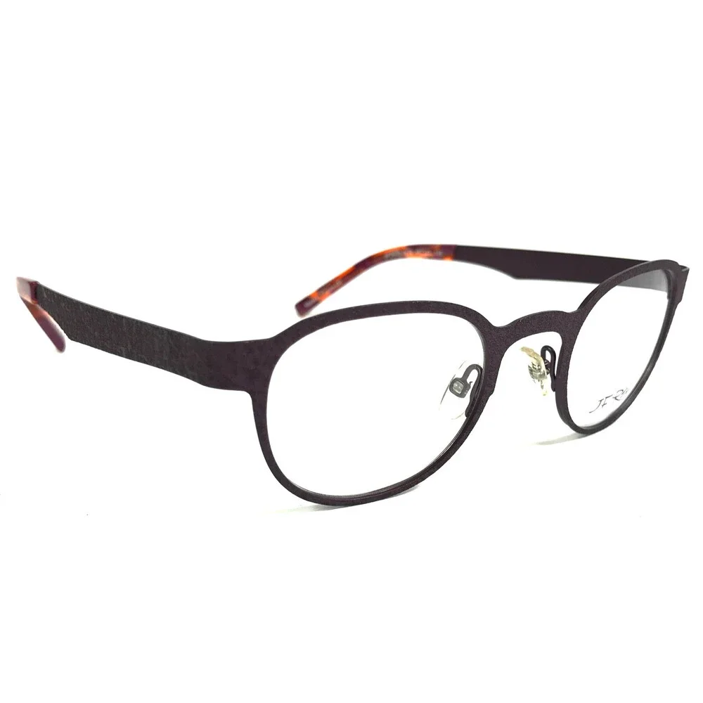 J.F. Rey Eyeglasses Frames JF2600 7979 Matte Purple Textured Ribbed 45-23-135